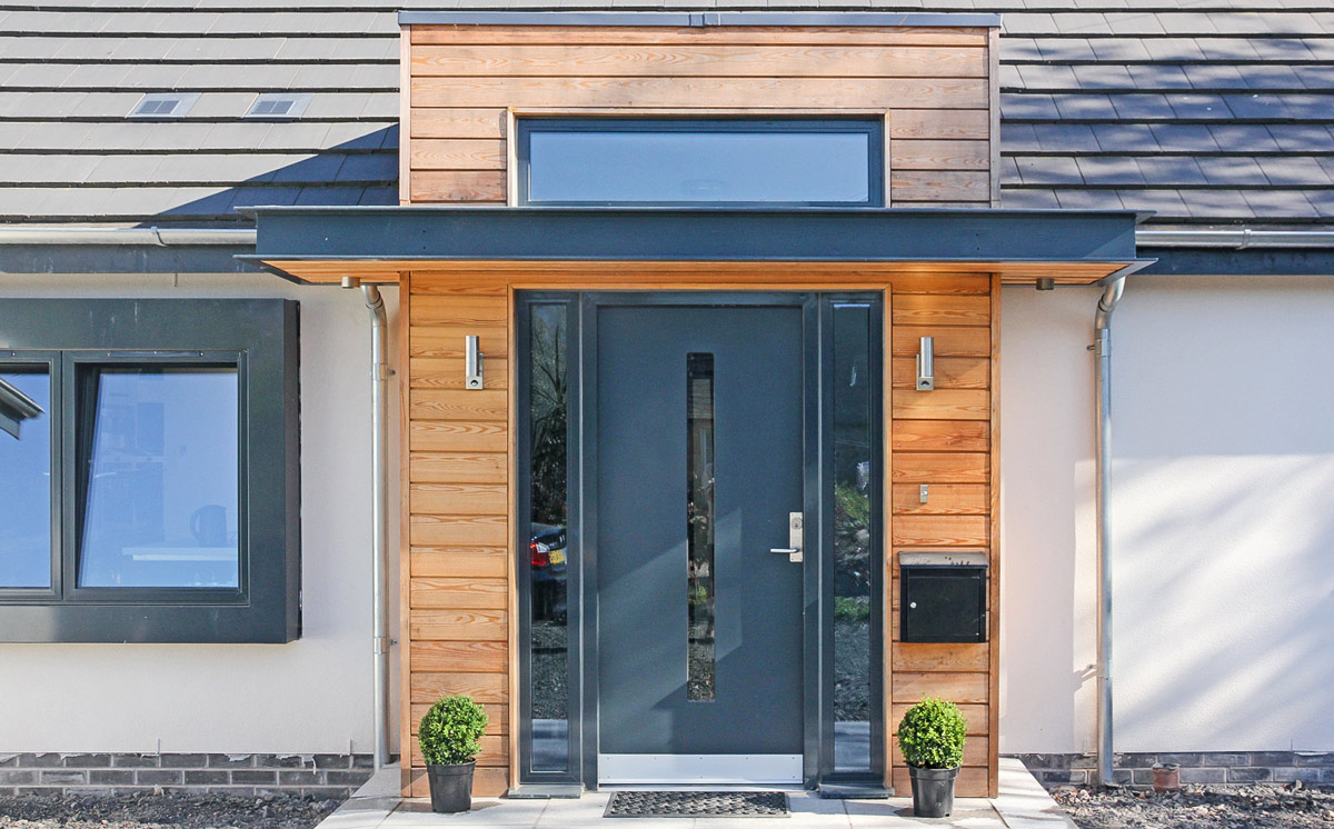 Futura+i Entrance Door with Long Vision Panel