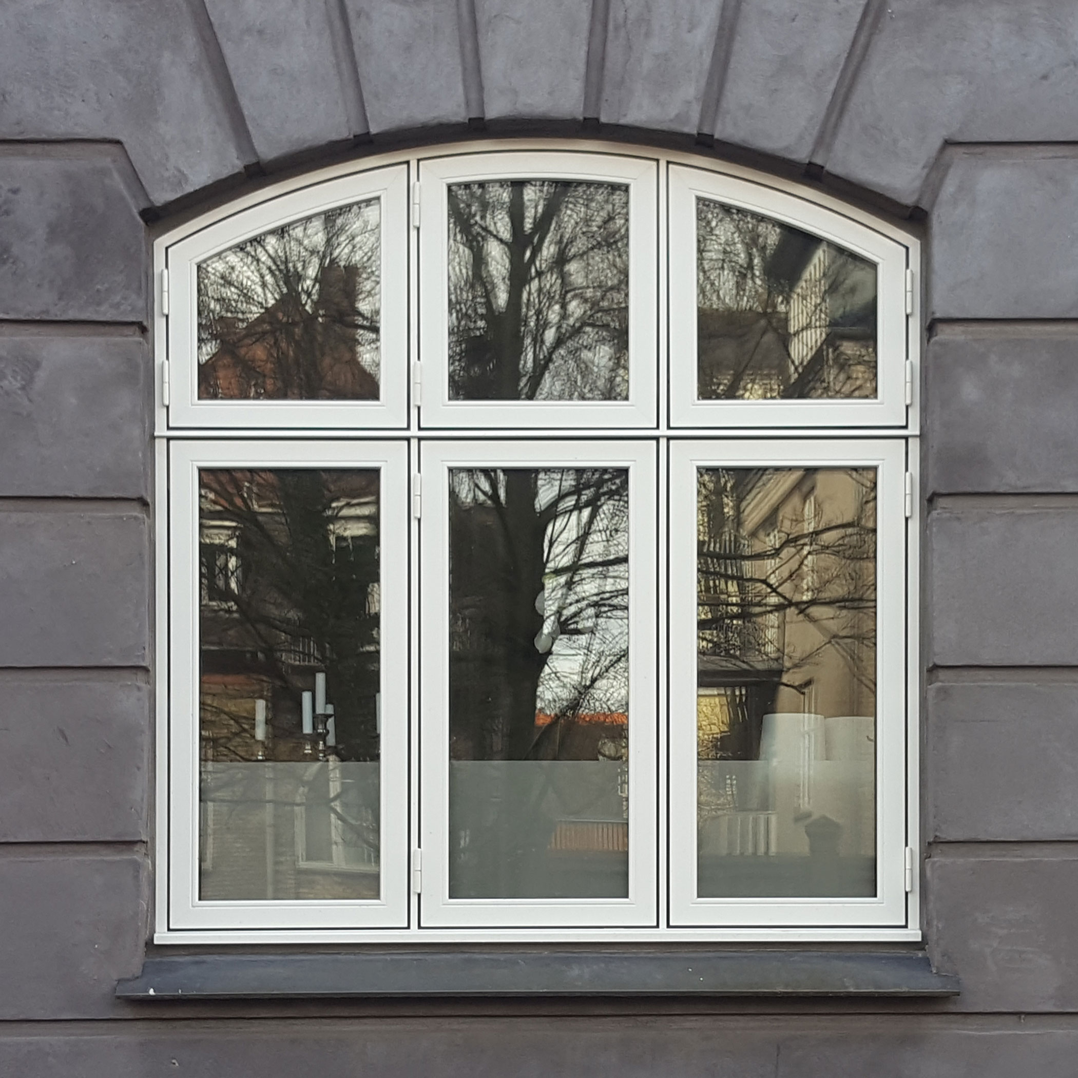 Arched Side Hung Windows