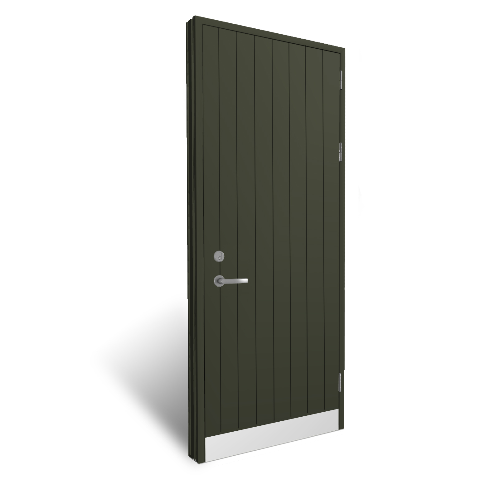 Flush panel doors with grooves and vision panels from Idealcombi UK